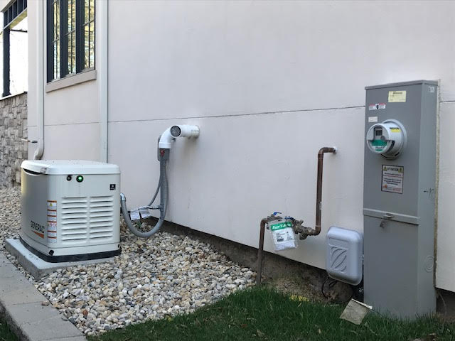 Generac home generator installation